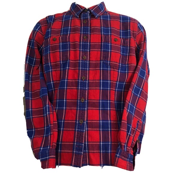 Duluth Trading Co Button Shirt Mens XL Multicolor Plaid Long Sleeve Cotton - Picture 1 of 5